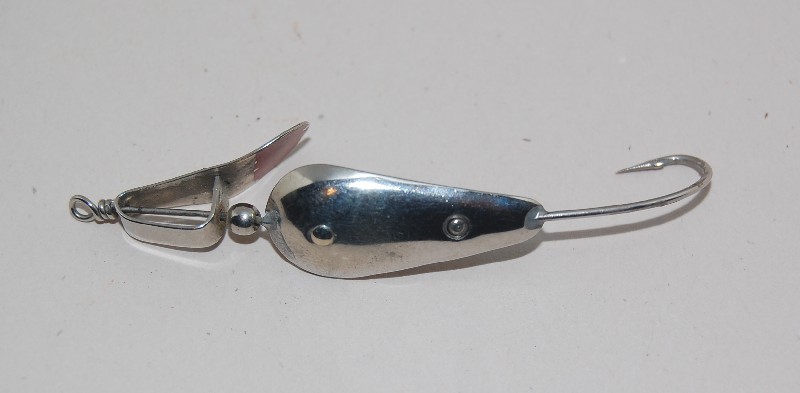 Vintage LITTLE CLEO WIGL FISHING LURE ORANGE