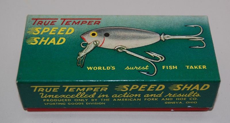 A Lot of Two True Temper Boxed Lures: Crippled Shad and Speed Shad. Wood  Lures. -  Ireland